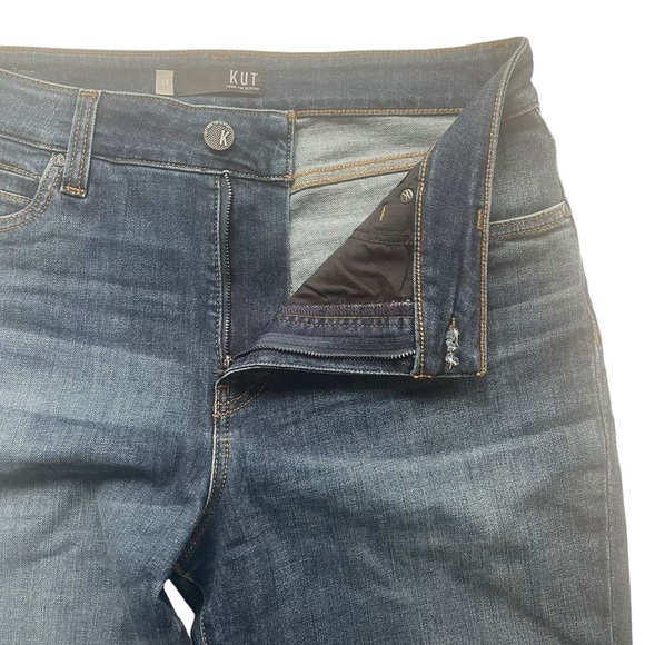Kut from the Kloth Natalie Fab Ab Bootcut Denim Jeans Blue Size 14 NWOT - Picture 4 of 9